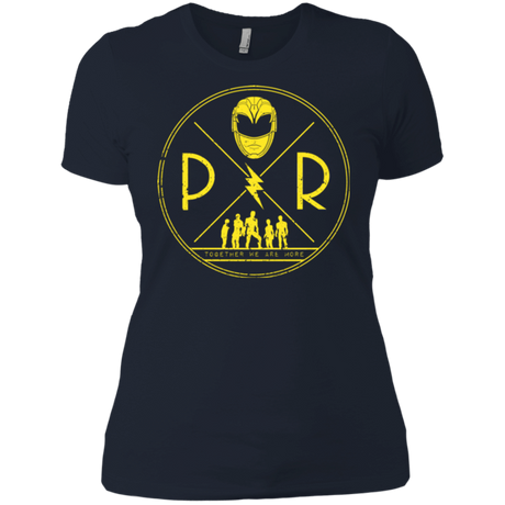 T-Shirts Midnight Navy / X-Small Yellow Power Women's Premium T-Shirt