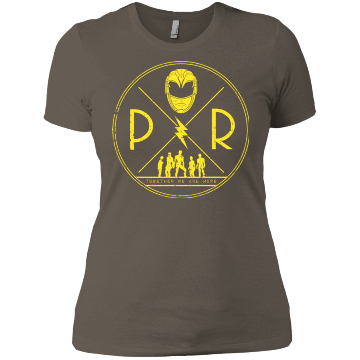 T-Shirts Warm Grey / X-Small Yellow Power Women's Premium T-Shirt