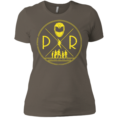 T-Shirts Warm Grey / X-Small Yellow Power Women's Premium T-Shirt