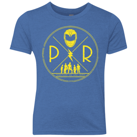 T-Shirts Vintage Royal / YXS Yellow Power Youth Triblend T-Shirt