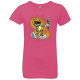 T-Shirts Hot Pink / YXS Yellow Ranger Artwork Girls Premium T-Shirt