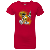 T-Shirts Red / YXS Yellow Ranger Artwork Girls Premium T-Shirt