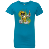 T-Shirts Turquoise / YXS Yellow Ranger Artwork Girls Premium T-Shirt