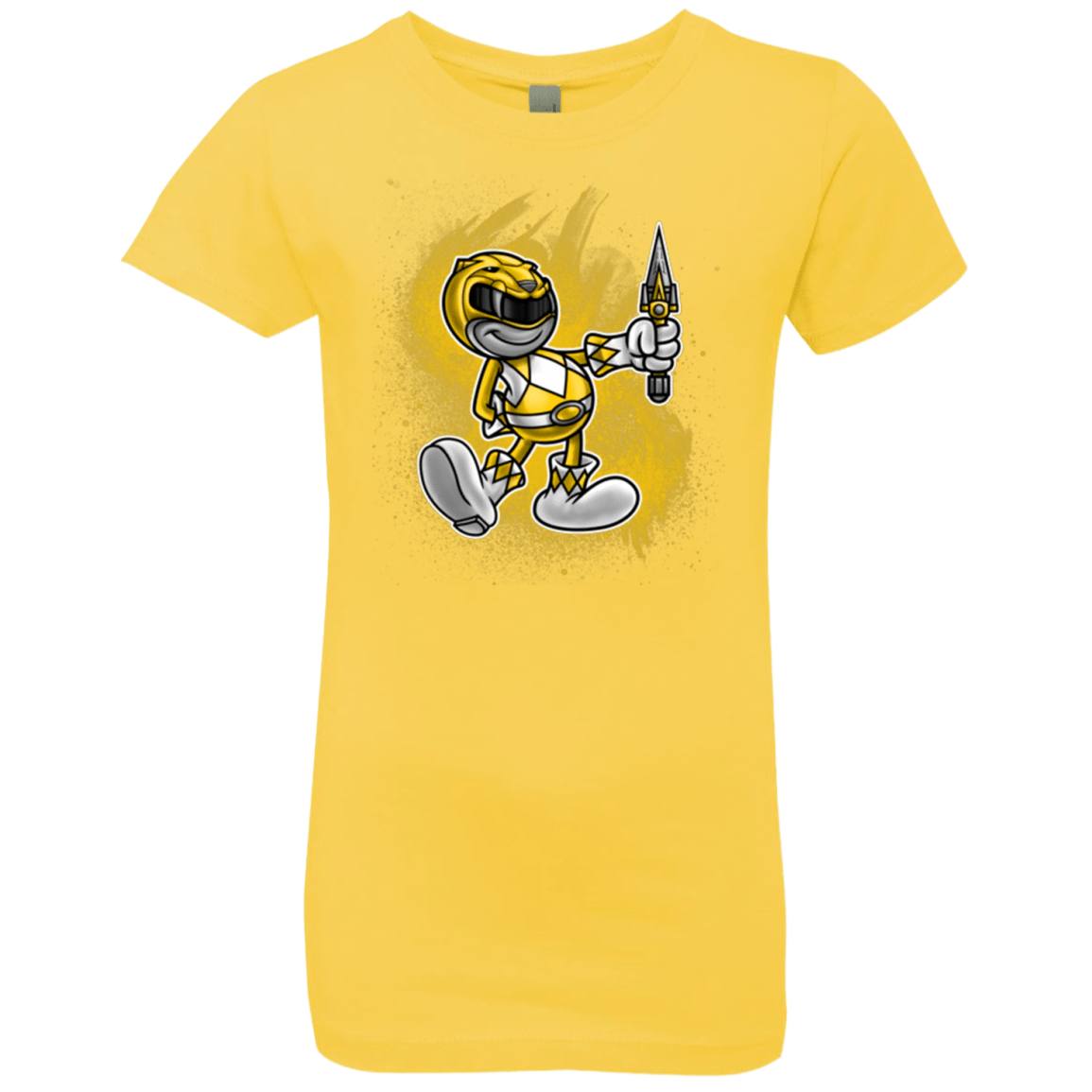 T-Shirts Vibrant Yellow / YXS Yellow Ranger Artwork Girls Premium T-Shirt