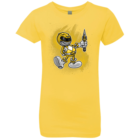 T-Shirts Vibrant Yellow / YXS Yellow Ranger Artwork Girls Premium T-Shirt