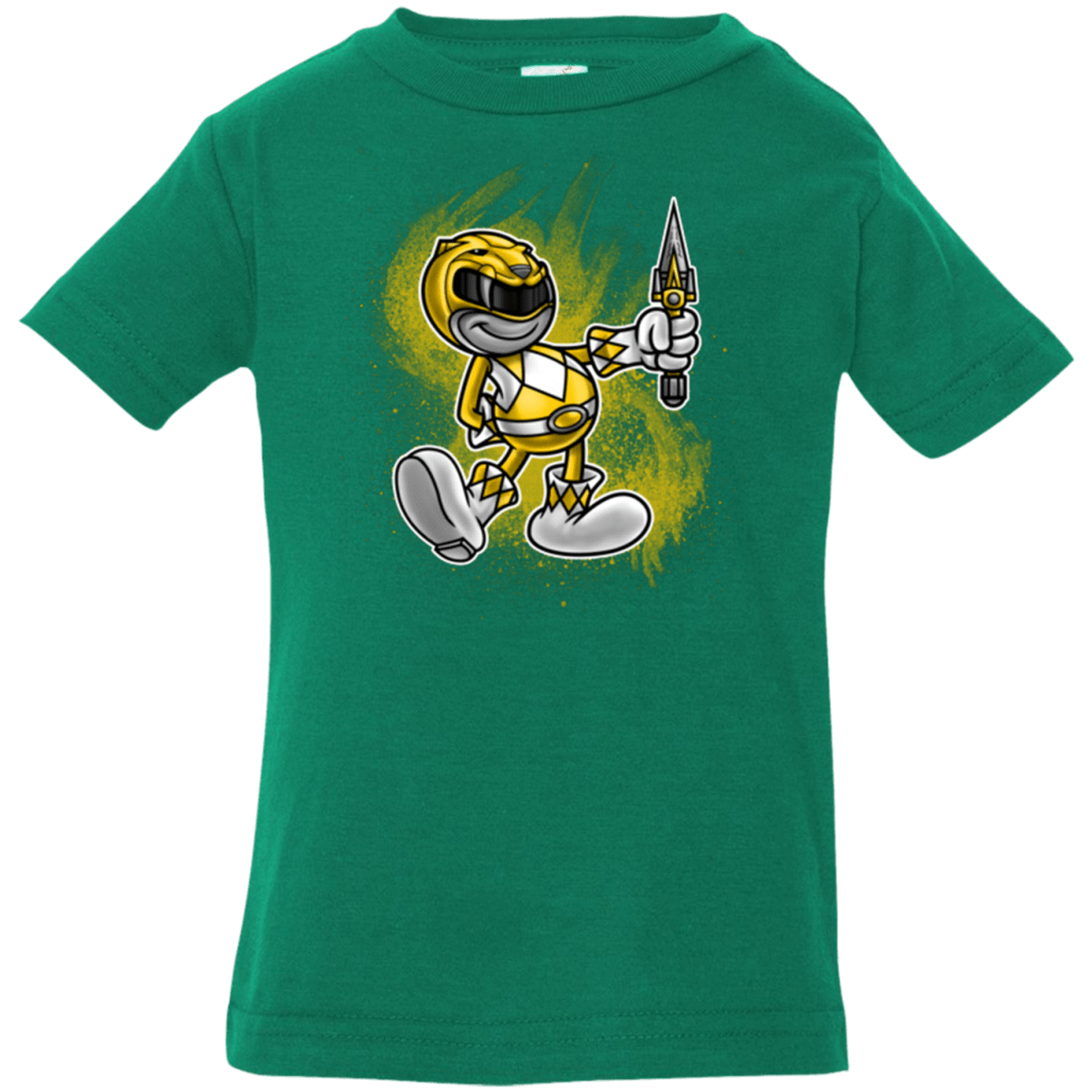 T-Shirts Kelly / 6 Months Yellow Ranger Artwork Infant PremiumT-Shirt