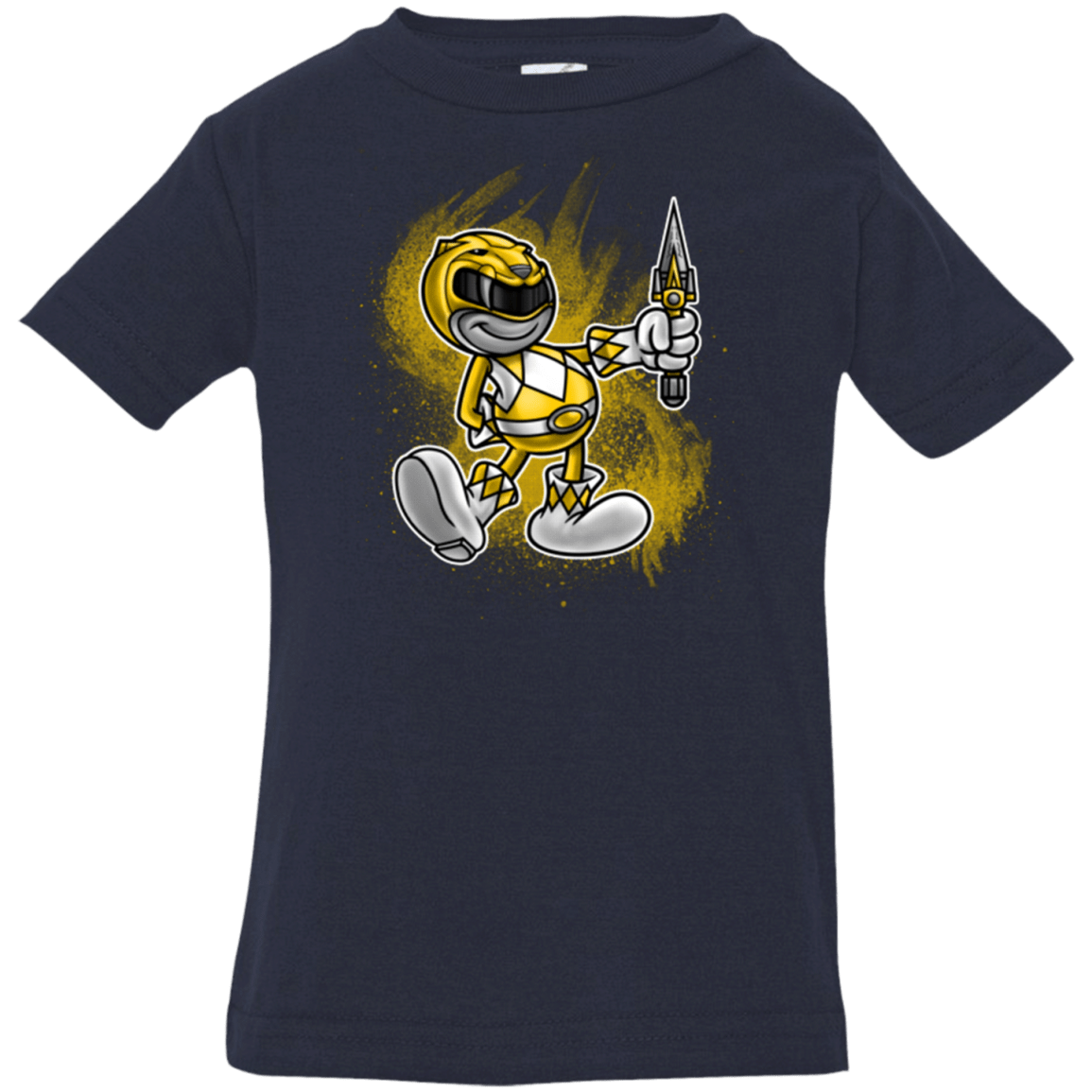 T-Shirts Navy / 6 Months Yellow Ranger Artwork Infant PremiumT-Shirt