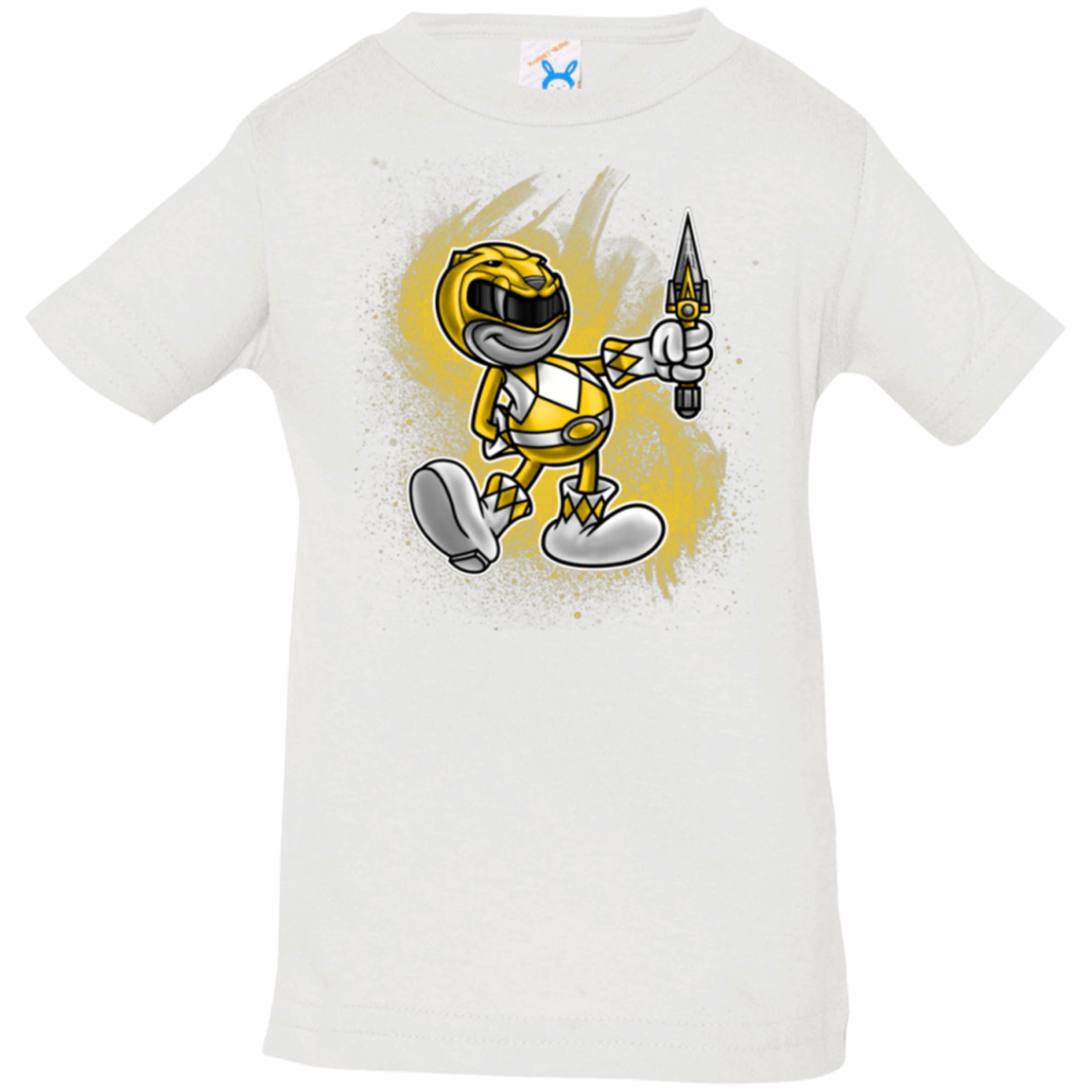 T-Shirts White / 6 Months Yellow Ranger Artwork Infant PremiumT-Shirt