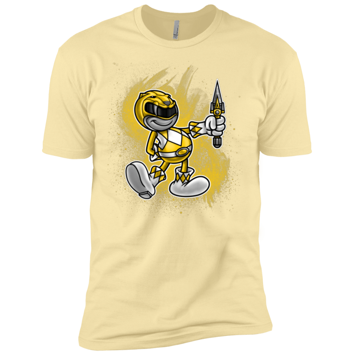 T-Shirts Banana Cream / X-Small Yellow Ranger Artwork Men's Premium T-Shirt