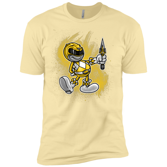 T-Shirts Banana Cream / X-Small Yellow Ranger Artwork Men's Premium T-Shirt