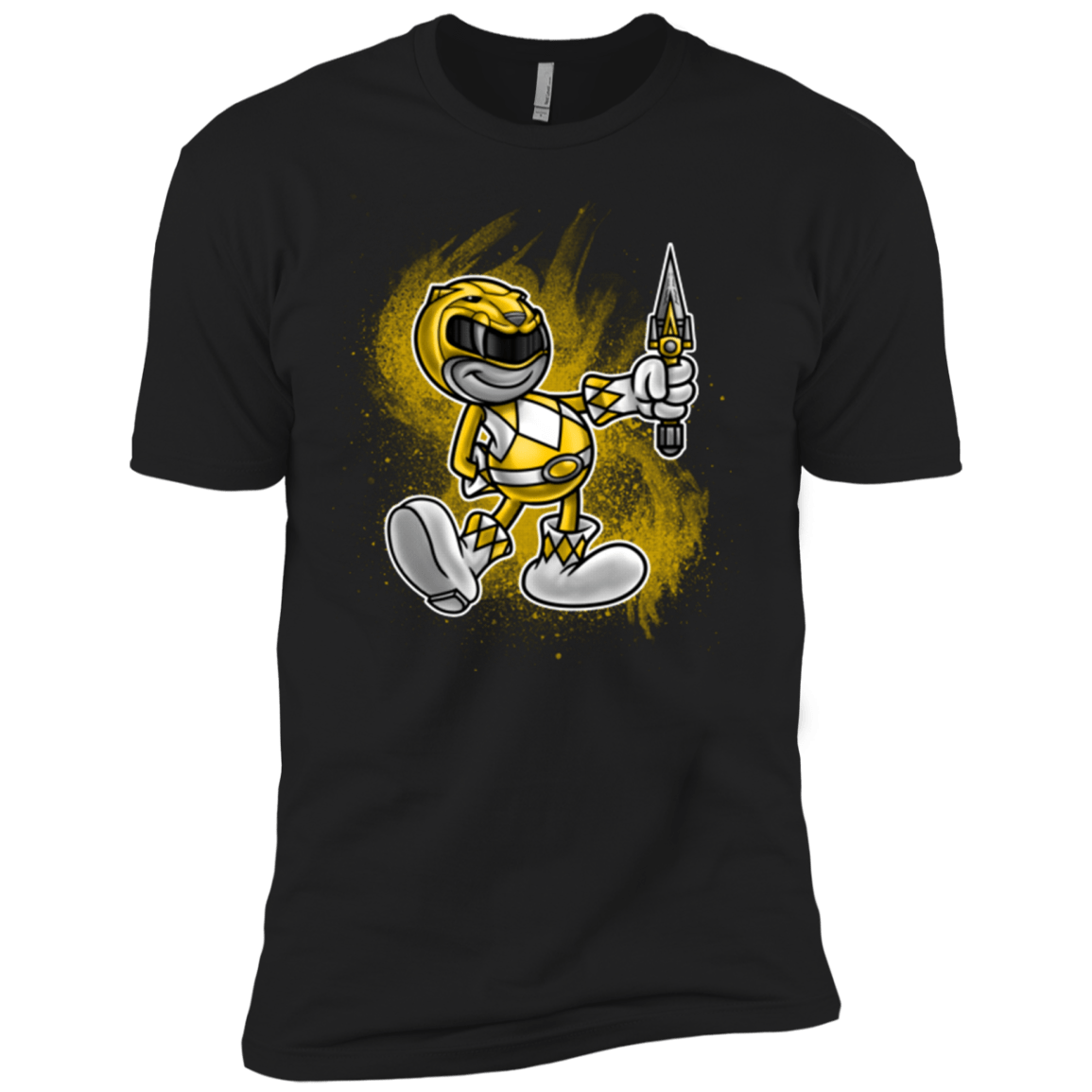 T-Shirts Black / X-Small Yellow Ranger Artwork Men's Premium T-Shirt