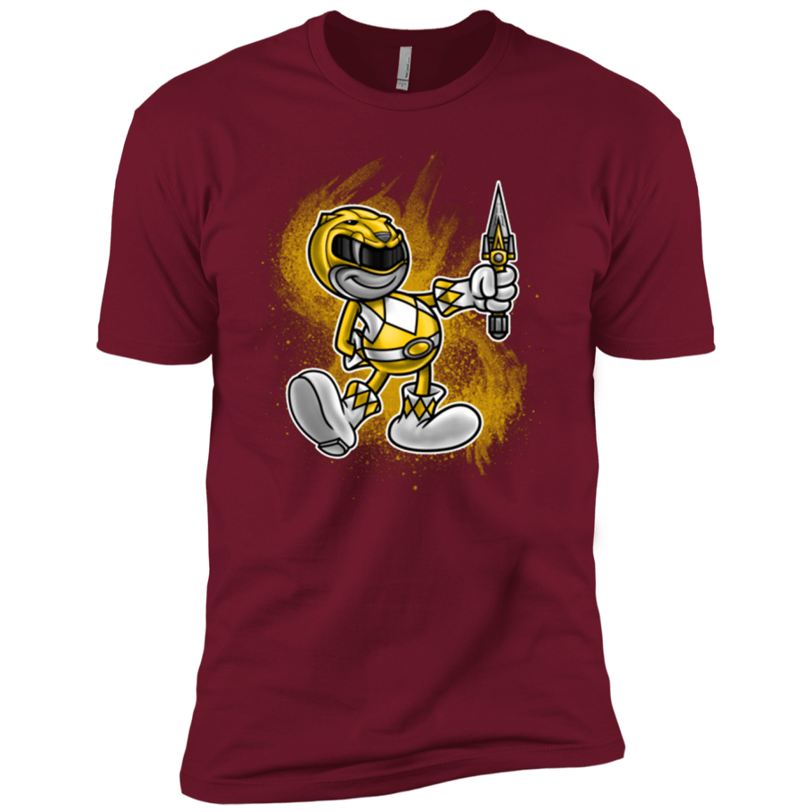 T-Shirts Cardinal / X-Small Yellow Ranger Artwork Men's Premium T-Shirt