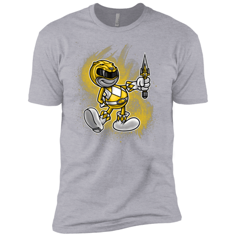 T-Shirts Heather Grey / X-Small Yellow Ranger Artwork Men's Premium T-Shirt