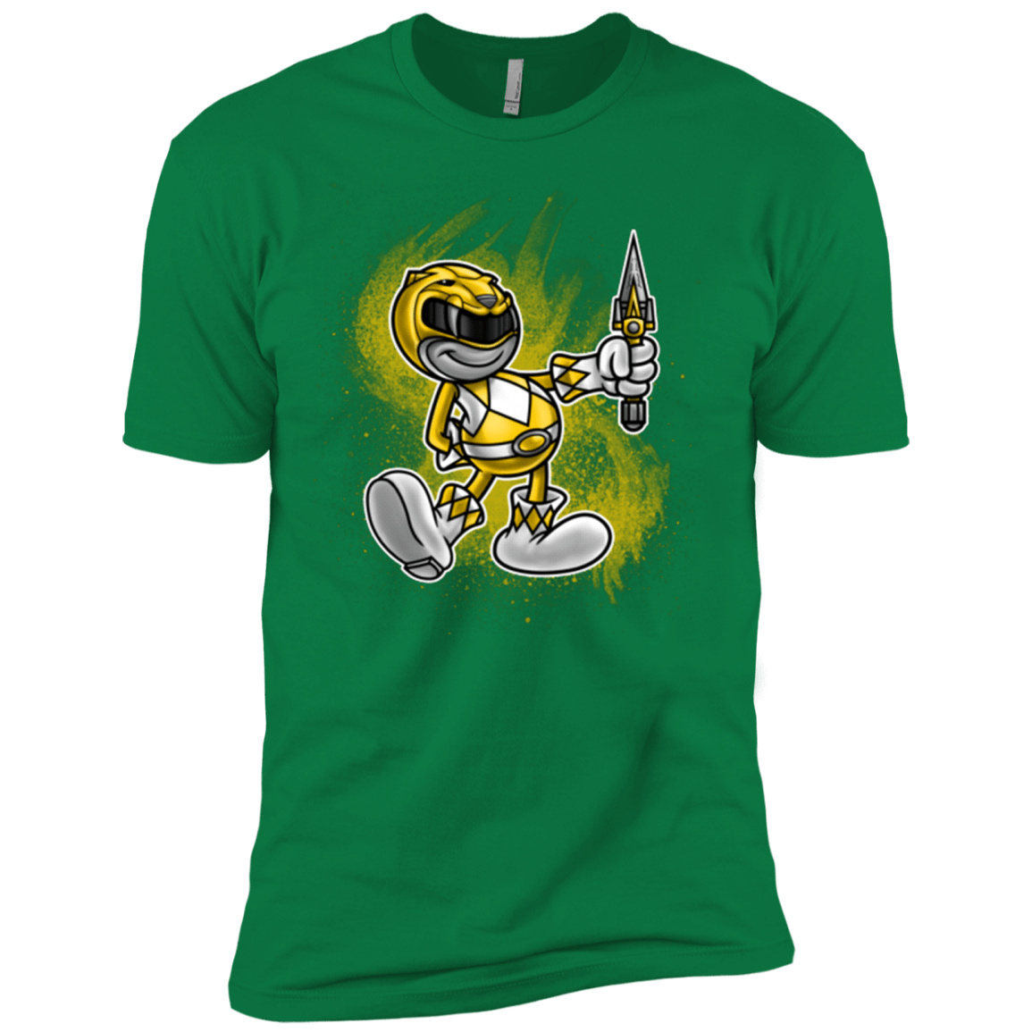 T-Shirts Kelly Green / X-Small Yellow Ranger Artwork Men's Premium T-Shirt