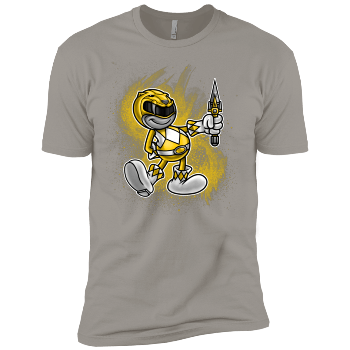 T-Shirts Light Grey / X-Small Yellow Ranger Artwork Men's Premium T-Shirt