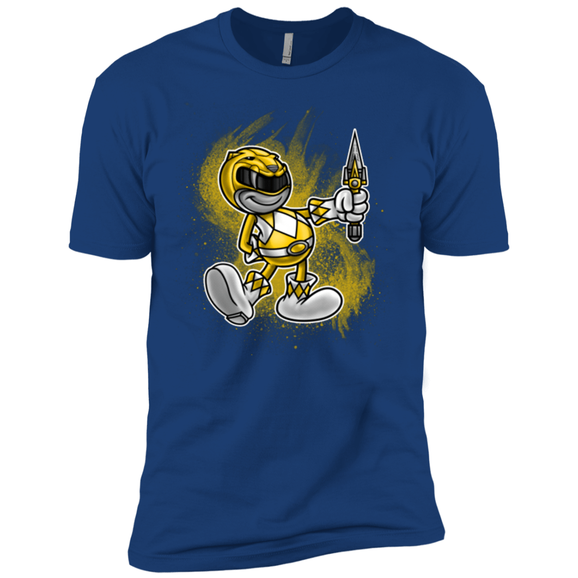 T-Shirts Royal / X-Small Yellow Ranger Artwork Men's Premium T-Shirt