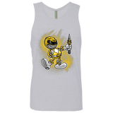 T-Shirts Heather Grey / Small Yellow Ranger Artwork Men's Premium Tank Top