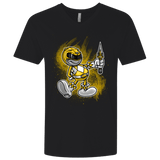 T-Shirts Black / X-Small Yellow Ranger Artwork Men's Premium V-Neck