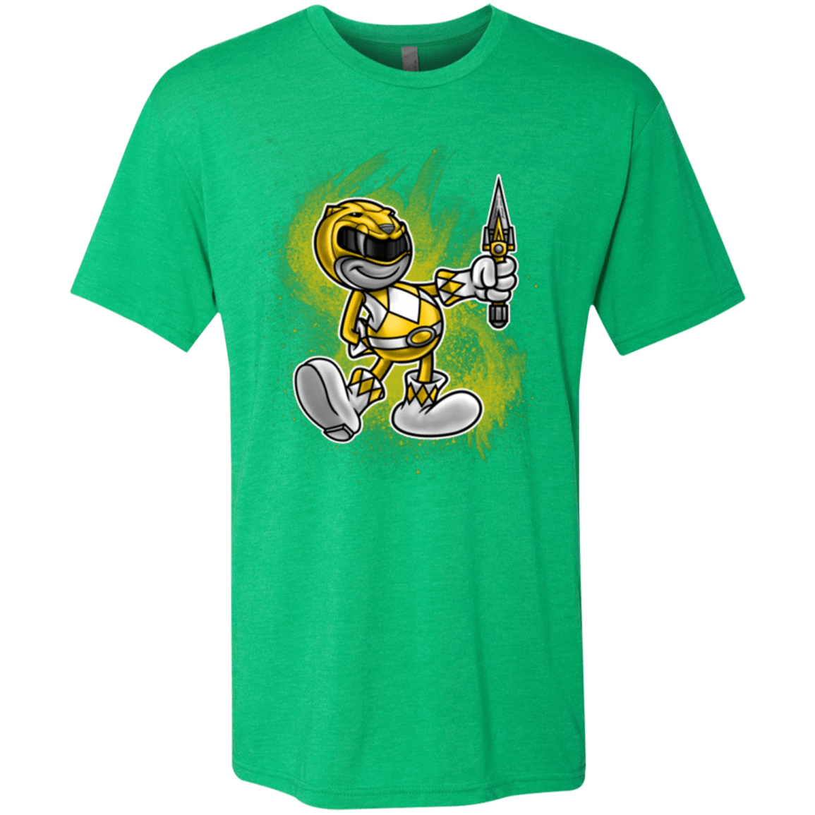 T-Shirts Envy / Small Yellow Ranger Artwork Men's Triblend T-Shirt