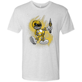 T-Shirts Heather White / Small Yellow Ranger Artwork Men's Triblend T-Shirt