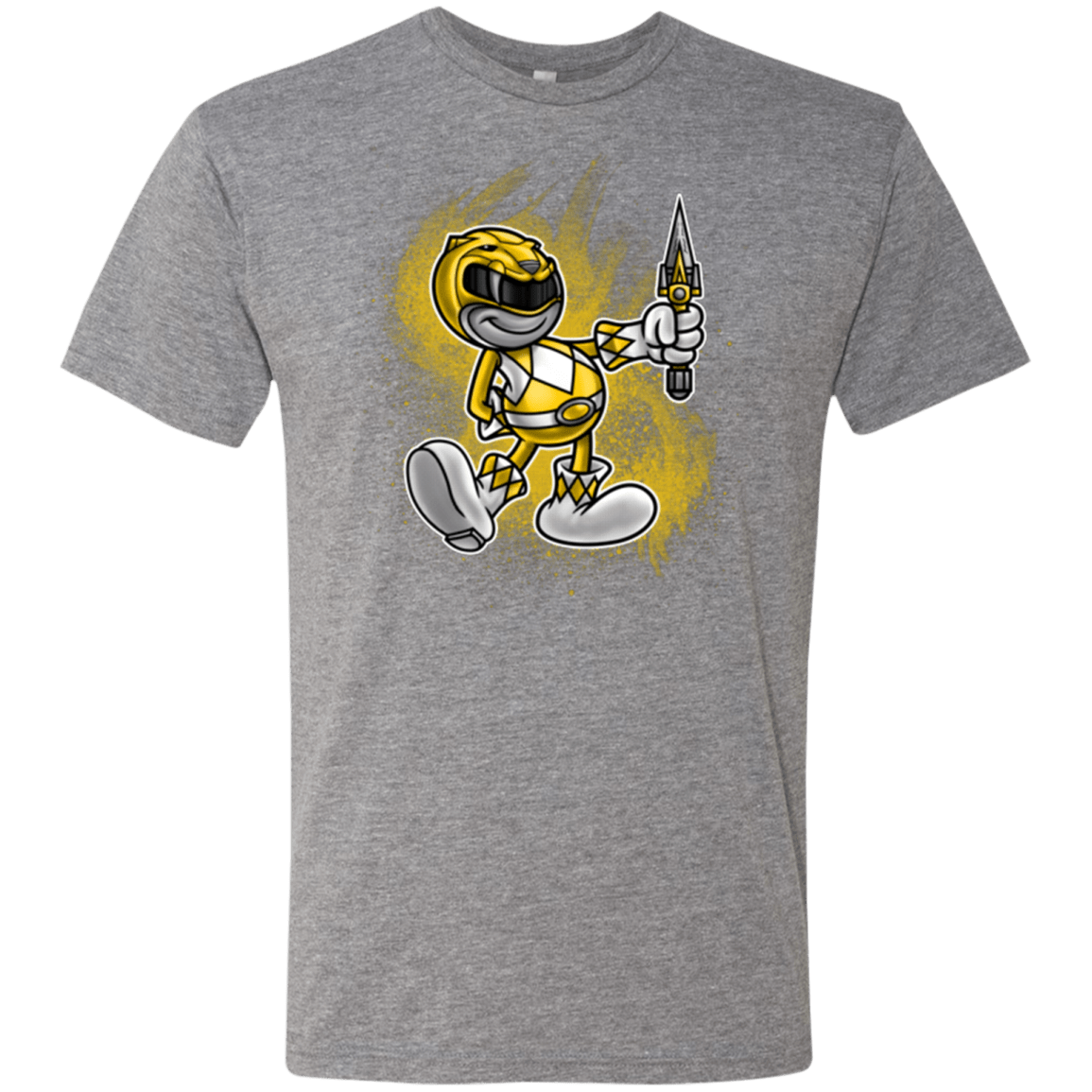 T-Shirts Premium Heather / Small Yellow Ranger Artwork Men's Triblend T-Shirt