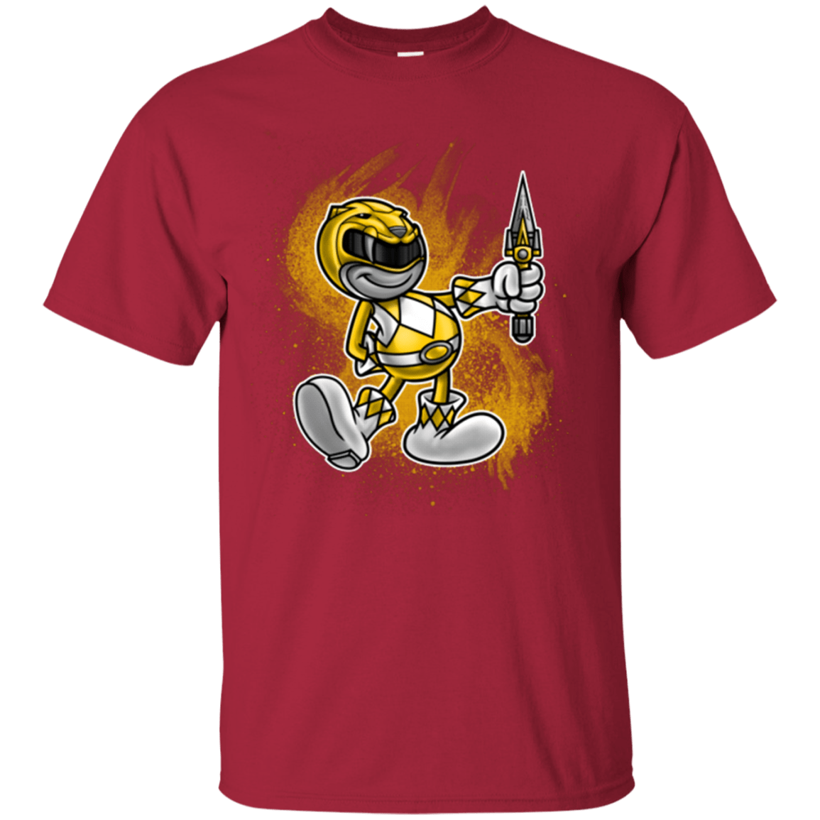 T-Shirts Cardinal / Small Yellow Ranger Artwork T-Shirt