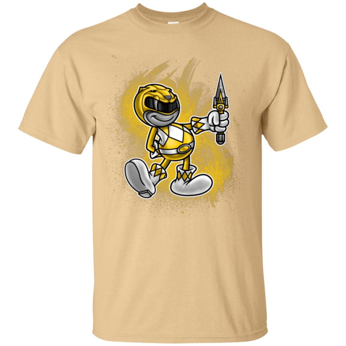 T-Shirts Vegas Gold / Small Yellow Ranger Artwork T-Shirt