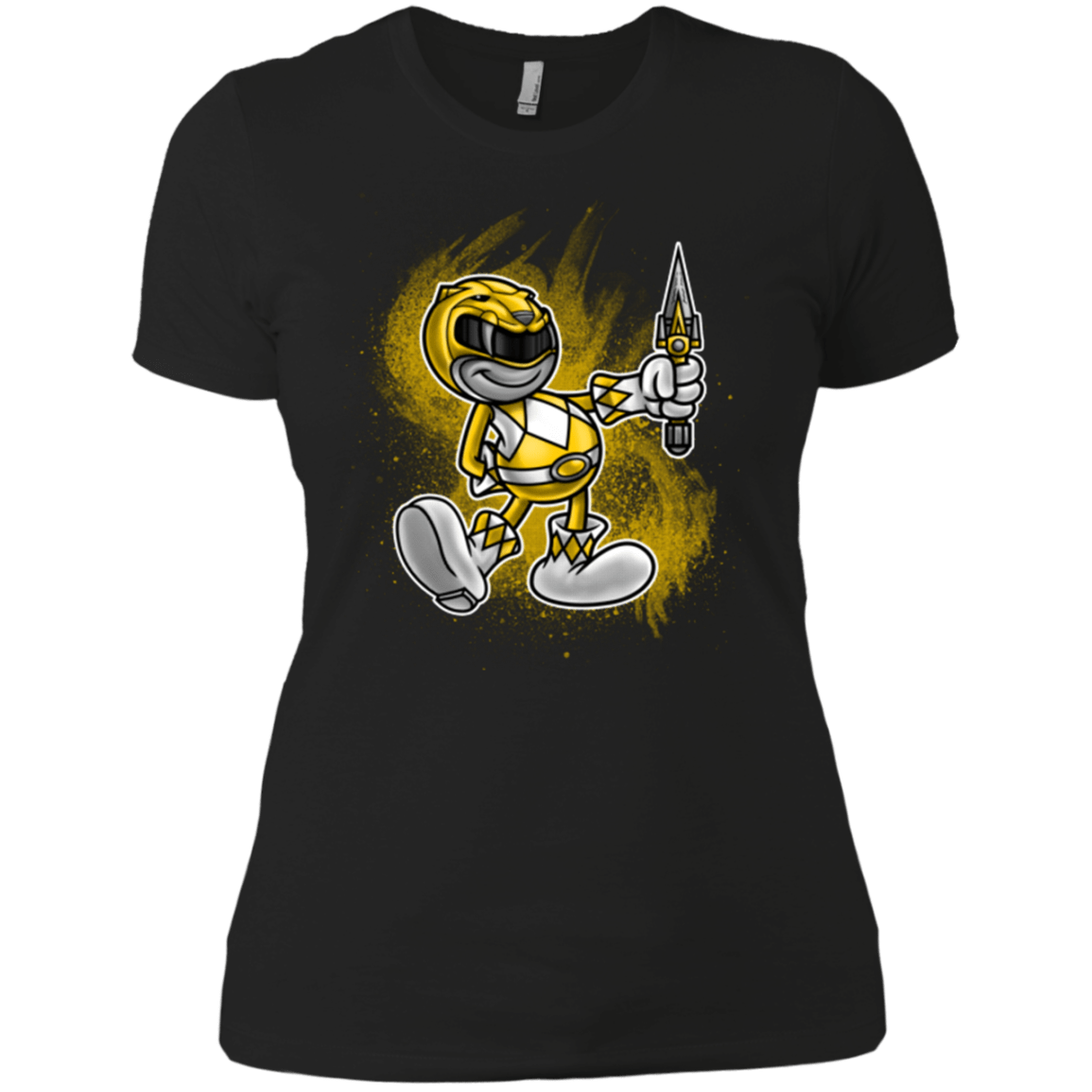 T-Shirts Black / X-Small Yellow Ranger Artwork Women's Premium T-Shirt