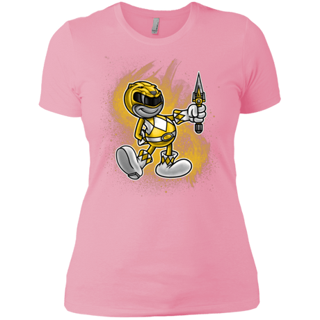 T-Shirts Light Pink / X-Small Yellow Ranger Artwork Women's Premium T-Shirt