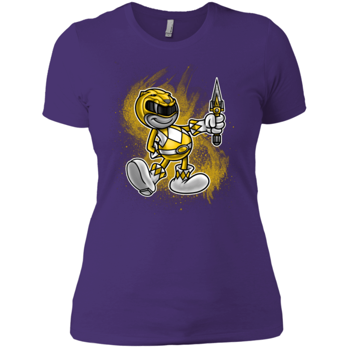 T-Shirts Purple / X-Small Yellow Ranger Artwork Women's Premium T-Shirt