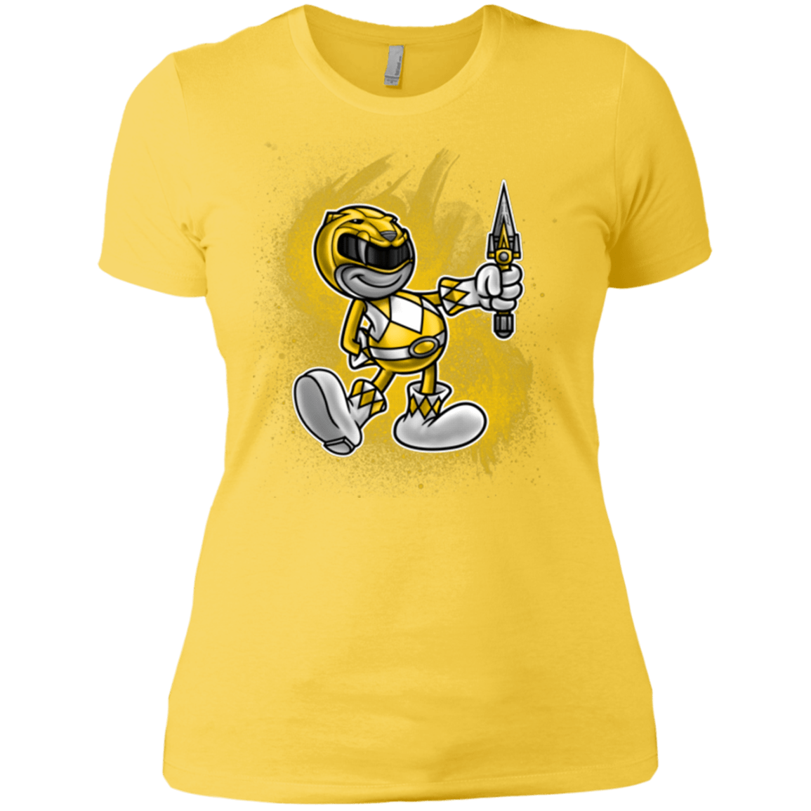 T-Shirts Vibrant Yellow / X-Small Yellow Ranger Artwork Women's Premium T-Shirt