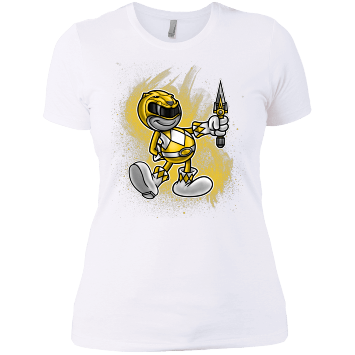 T-Shirts White / X-Small Yellow Ranger Artwork Women's Premium T-Shirt