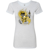 T-Shirts Heather White / Small Yellow Ranger Artwork Women's Triblend T-Shirt