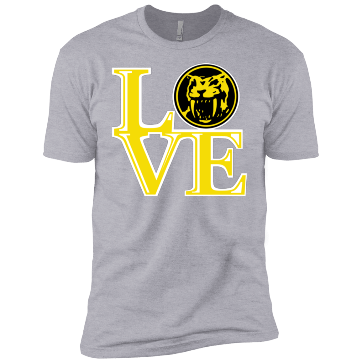 T-Shirts Heather Grey / YXS Yellow Ranger LOVE Boys Premium T-Shirt
