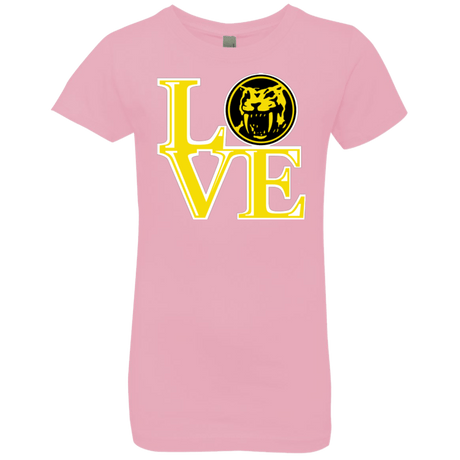 T-Shirts Light Pink / YXS Yellow Ranger LOVE Girls Premium T-Shirt