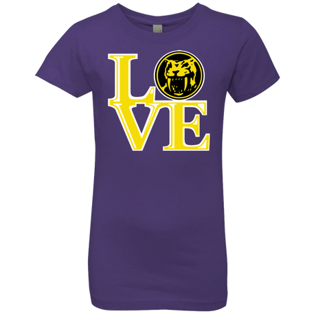 T-Shirts Purple Rush / YXS Yellow Ranger LOVE Girls Premium T-Shirt