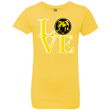 T-Shirts Vibrant Yellow / YXS Yellow Ranger LOVE Girls Premium T-Shirt
