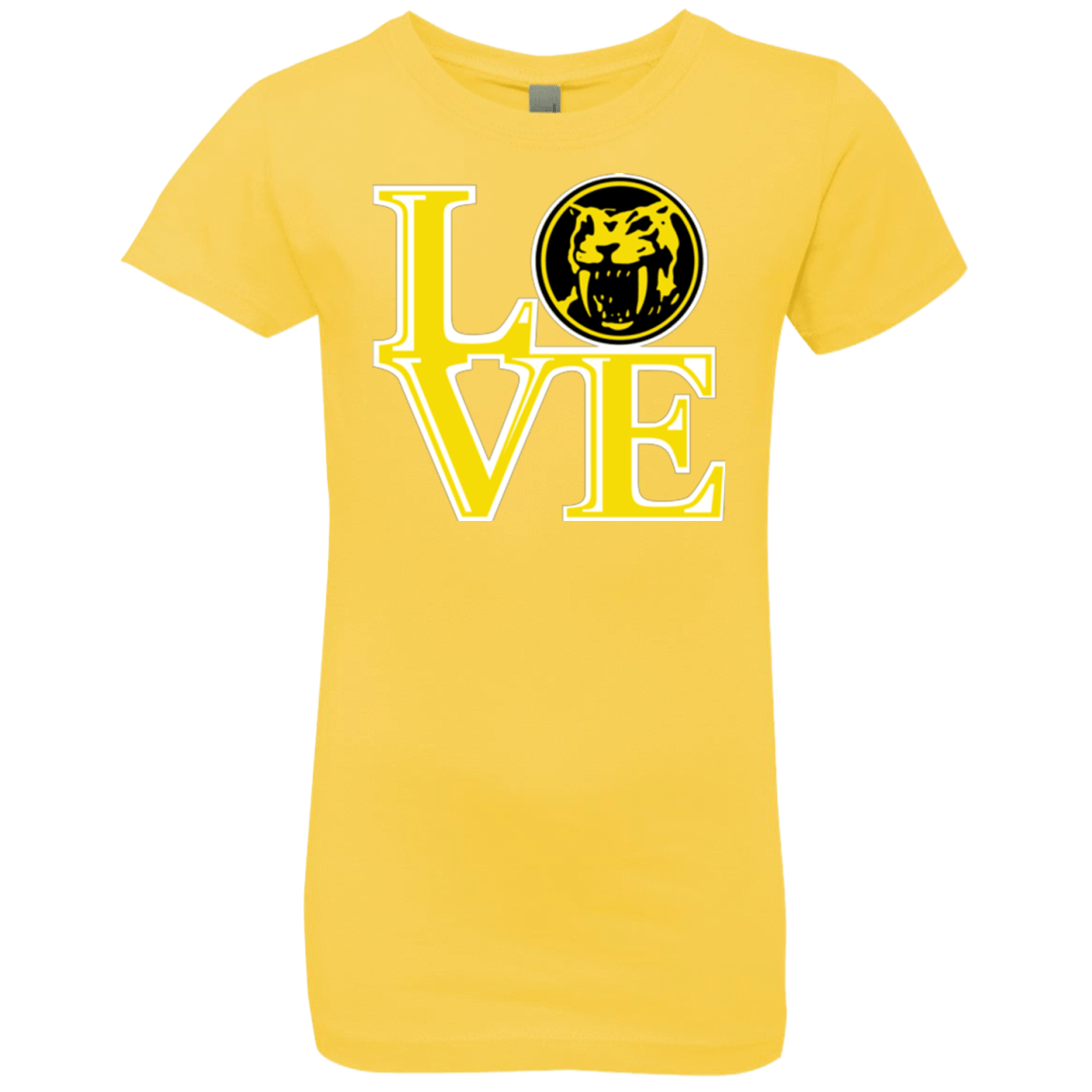 T-Shirts Vibrant Yellow / YXS Yellow Ranger LOVE Girls Premium T-Shirt