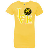 T-Shirts Vibrant Yellow / YXS Yellow Ranger LOVE Girls Premium T-Shirt