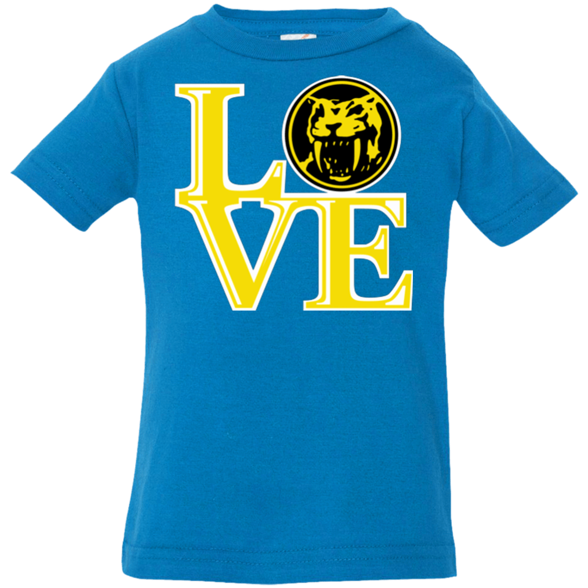 T-Shirts Cobalt / 6 Months Yellow Ranger LOVE Infant Premium T-Shirt