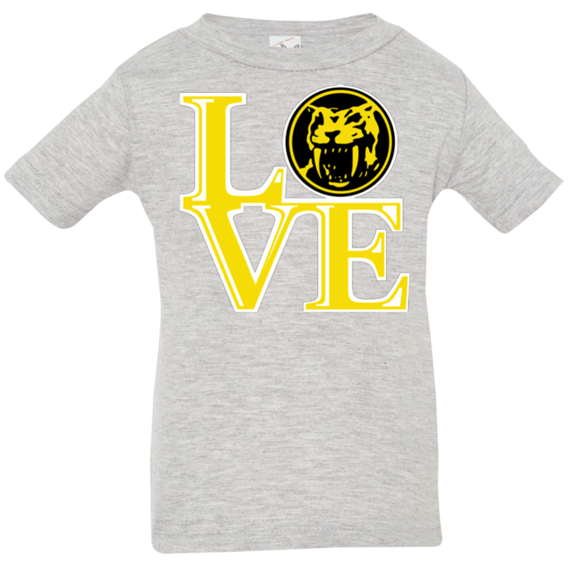 T-Shirts Heather / 6 Months Yellow Ranger LOVE Infant Premium T-Shirt