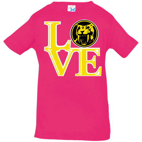 T-Shirts Hot Pink / 6 Months Yellow Ranger LOVE Infant Premium T-Shirt