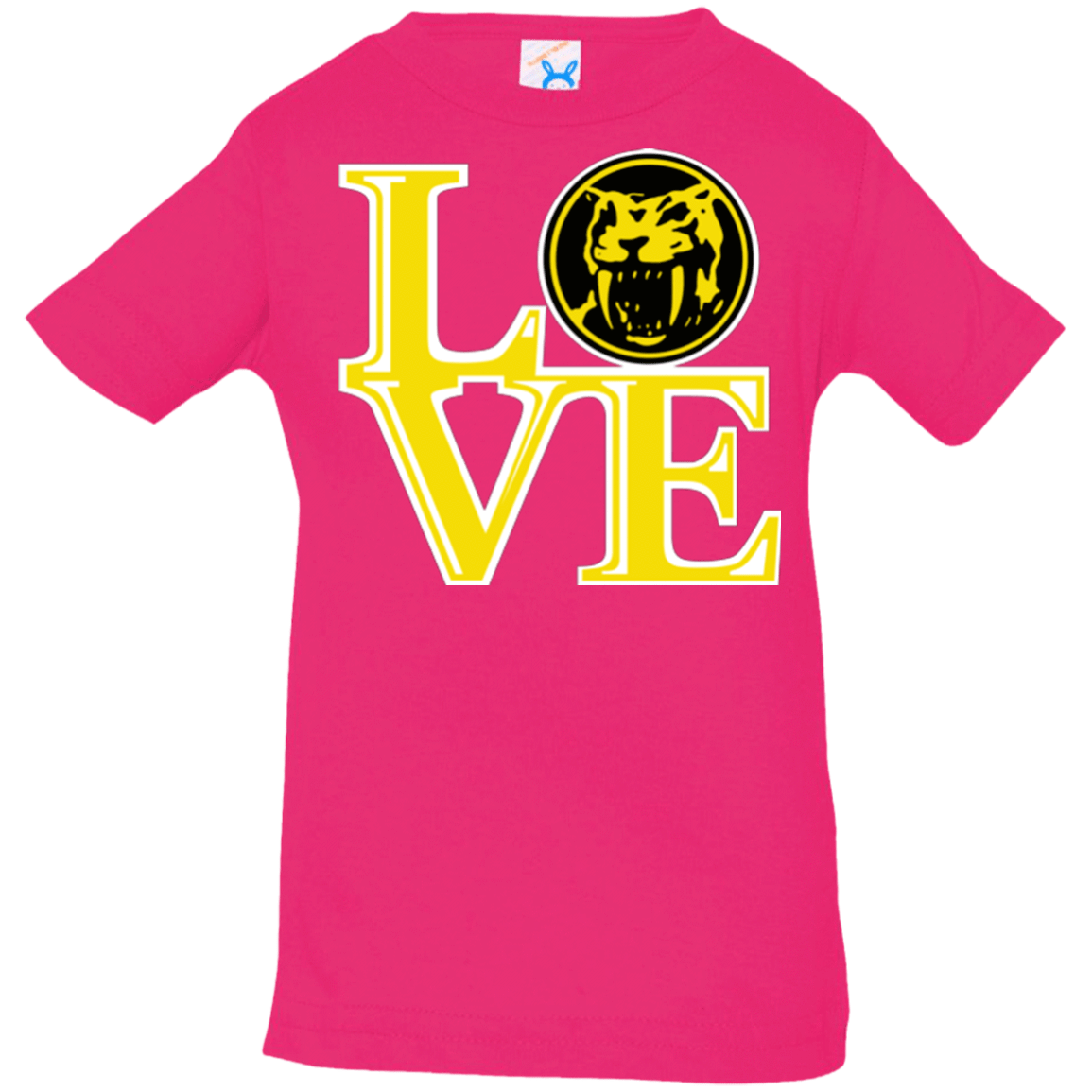 T-Shirts Hot Pink / 6 Months Yellow Ranger LOVE Infant Premium T-Shirt