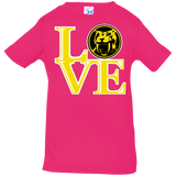 T-Shirts Hot Pink / 6 Months Yellow Ranger LOVE Infant Premium T-Shirt