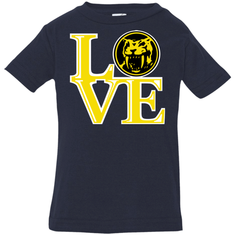 T-Shirts Navy / 6 Months Yellow Ranger LOVE Infant Premium T-Shirt