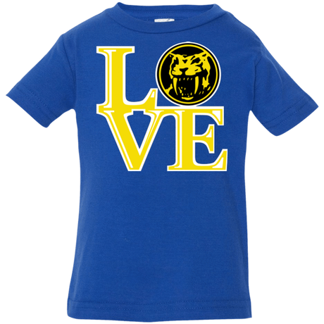 T-Shirts Royal / 6 Months Yellow Ranger LOVE Infant Premium T-Shirt