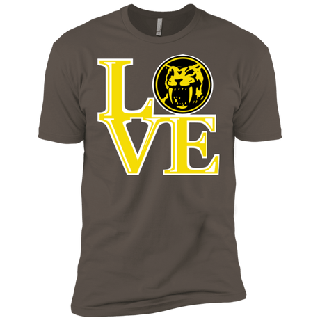 T-Shirts Warm Grey / X-Small Yellow Ranger LOVE Men's Premium T-Shirt