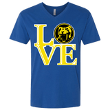 T-Shirts Royal / X-Small Yellow Ranger LOVE Men's Premium V-Neck