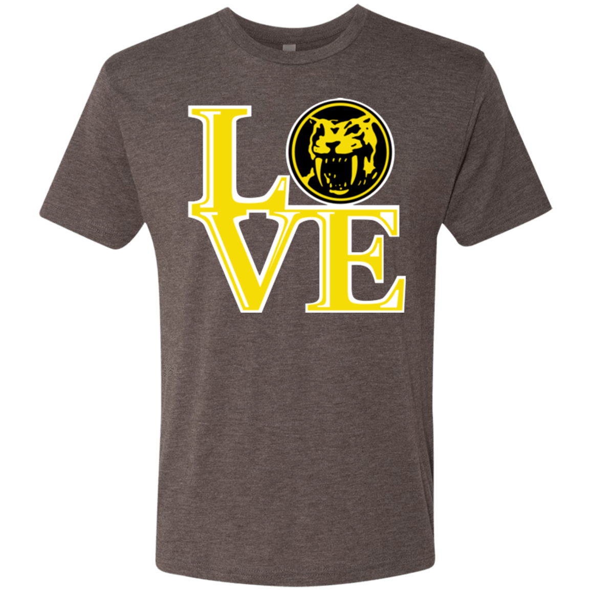 T-Shirts Macchiato / Small Yellow Ranger LOVE Men's Triblend T-Shirt