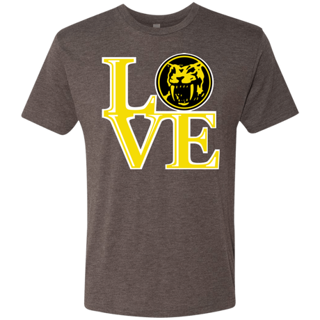 T-Shirts Macchiato / Small Yellow Ranger LOVE Men's Triblend T-Shirt